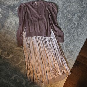 Philosophy Mauve Sweater and Skirt 2 Piece Set Medium